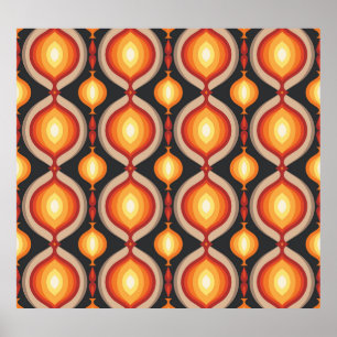 Poster Arte do século médio: fundo geométrico abstrato.