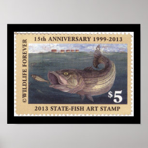 Pôster Arte do selo 2013 da conservação