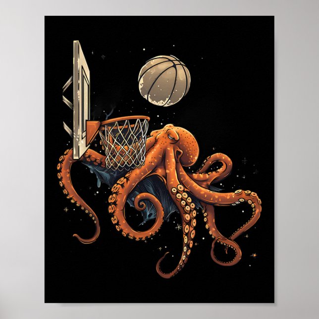 Poster Arte do Sketll Octopus Slam Dunk Sketll Player  (Frente)