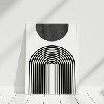 Poster Arte do Sol e Muro do Arco-Íris Preto e Branco<br><div class="desc">Arte do Sol e Muro do Arco-Íris Preto e Branco</div>