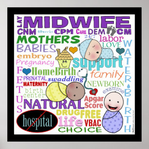 Poster Arte do Terminologia-Metro da obstetrícia
