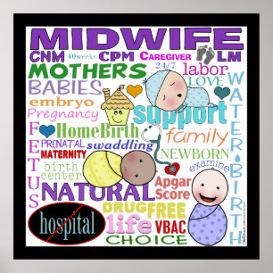 Poster Arte do Terminologia-Metro da obstetrícia
