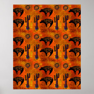Poster Arte do Urso do Sudoeste