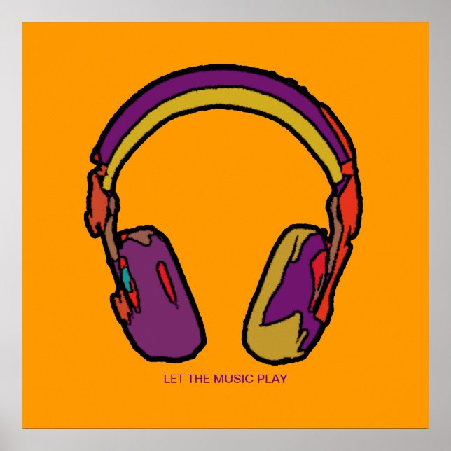 Poster arte dos auscultadores (Frente)