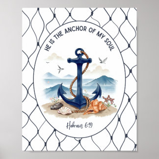 Poster Arte e Decoração para Parede Hebreus 6:19