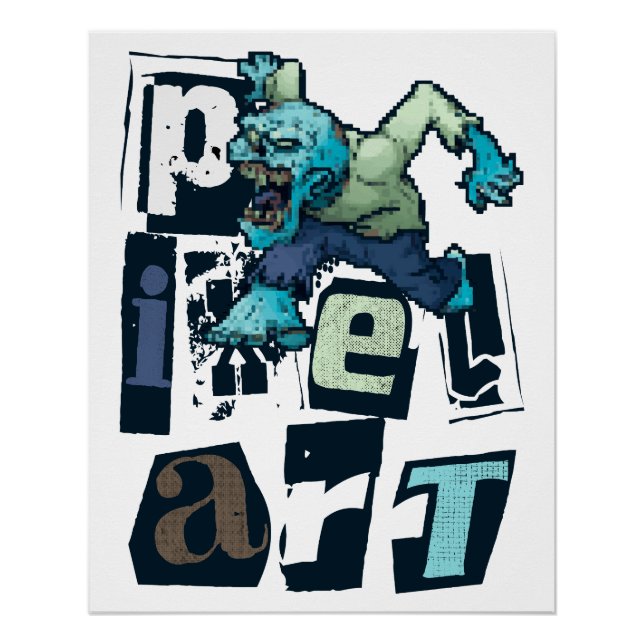 Pôster Arte e monstro dos pixéis (Frente)