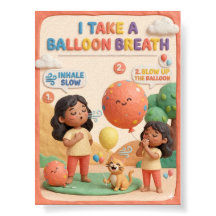 Arte Educacional de Balão Respiratório 3D de Argil