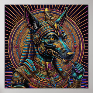 Poster Arte Egípcia Anubis