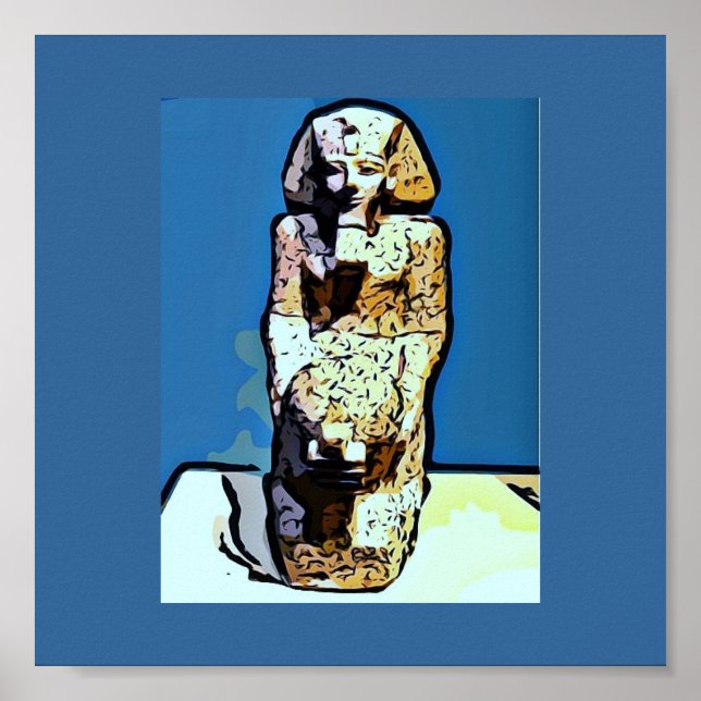 Pôster Arte Egípcia de Cartoon (Frente)