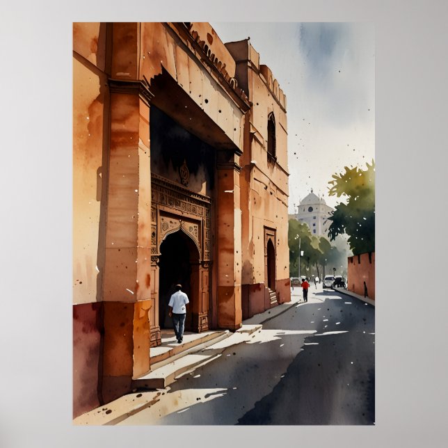 Poster arte em aquarela de Deli (Frente)