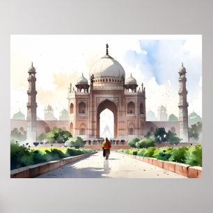 Poster arte em aquarela de Deli