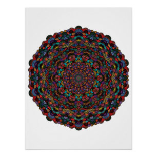 Pôster Arte em mandala