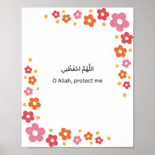 Poster Arte em Parede Árabe – Bênção de Fronteira Floral