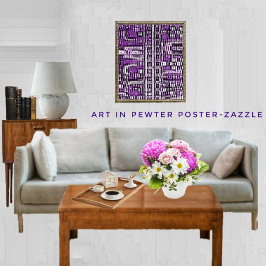 Poster Arte em Pewter