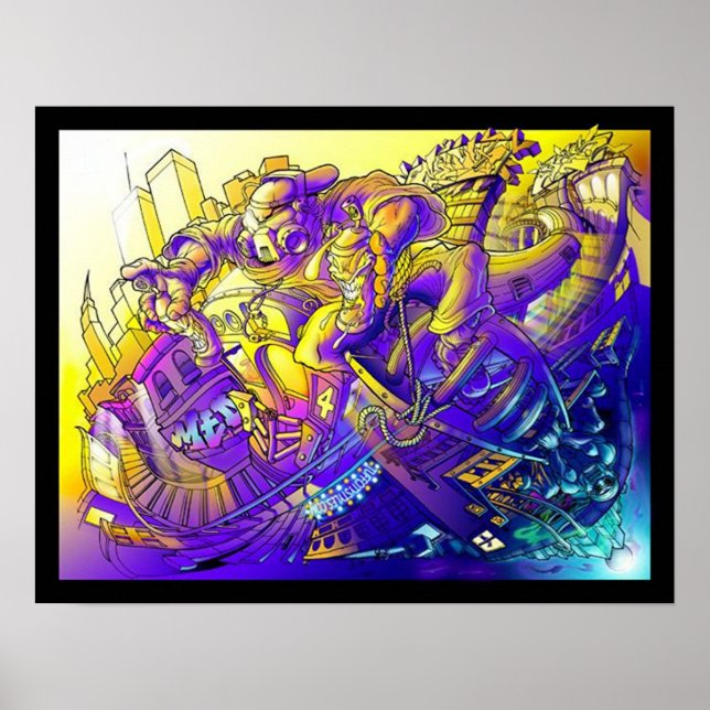 Pôster arte em uma lata (Frente)