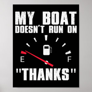 Poster Arte engraçada de barco para homens mulheres embar