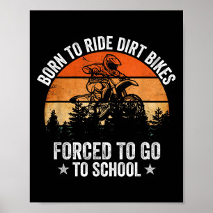 Poster Arte Engraçada De Camada Para Meninos Motocross Di
