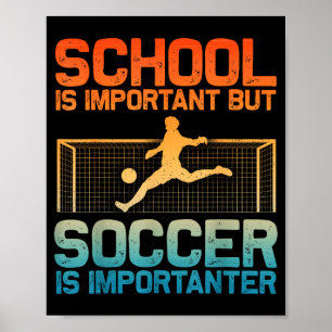 Poster Arte engraçada de futebol para meninos meninas hom
