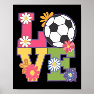 Poster Arte engraçada de futebol para mulheres, jogadoras