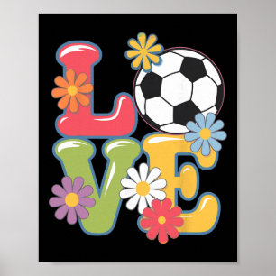 Poster Arte engraçada de futebol para mulheres, jogadoras