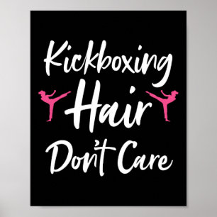 Poster Arte engraçada de kickboxing para homens e mulhere