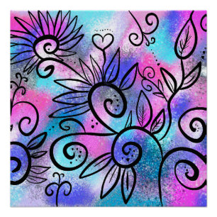 Pôster Arte engraçada de pássaros