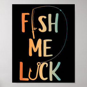 Poster Arte Engraçada de Pesca para Homens Meninos Crianç