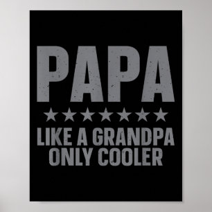 Poster Arte engraçada do Papai para o avô dos netos Dia d