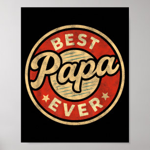 Poster Arte engraçada do Papai para o Vovô dos netos Dia