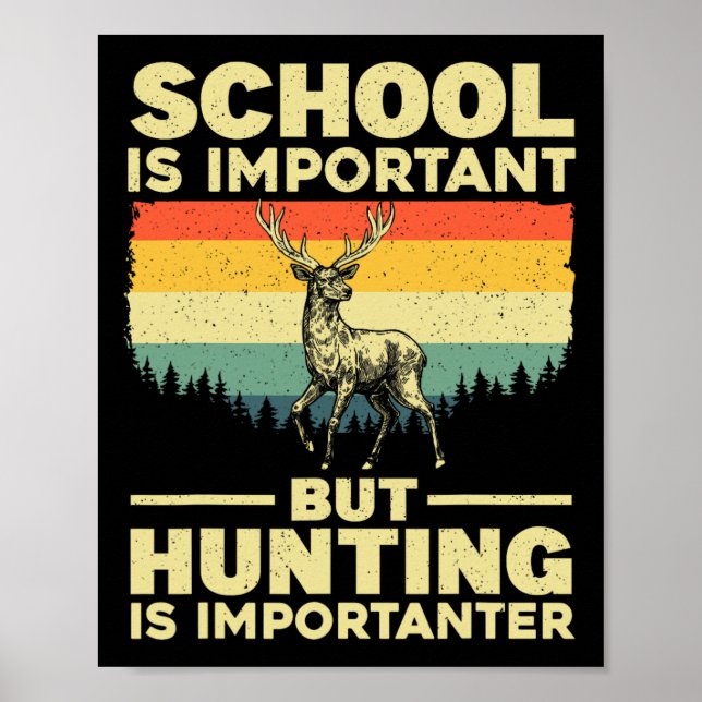 Poster Arte Engraçada Para Rapazes Deer Hunter Wildlif (Frente)
