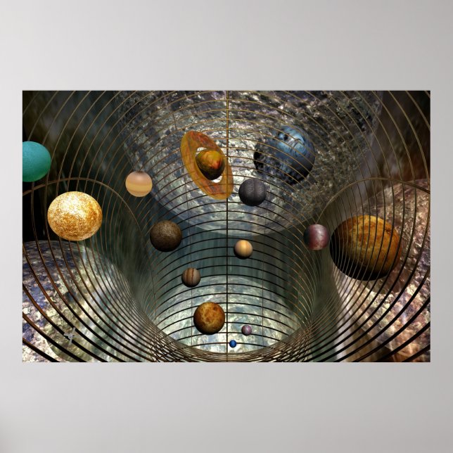 Poster Arte espacial (Frente)