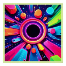 Arte Espacial Neon Vortex