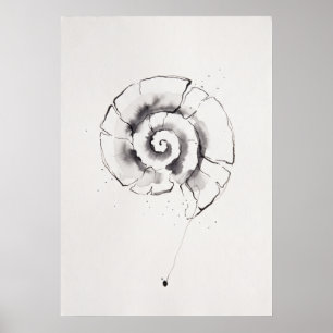 Poster Arte Espiritual de Parede do Despertar da Espiral