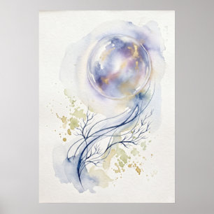 Poster Arte Espiritual de Parede Energia de Criação do Út