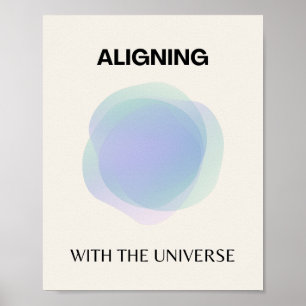 Poster Arte Espiritual Manifestante, Gradação da Aura Ene