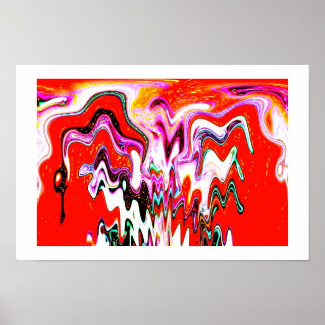 Pôster Arte espirituosa vulcânica (Frente)