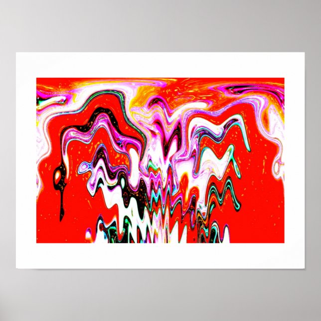 Pôster Arte espirituosa vulcânica (Frente)