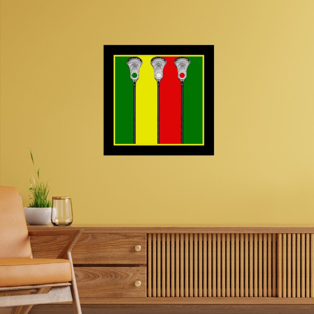 Poster Arte Esportiva Lacrosse (Sala de Estar 2)