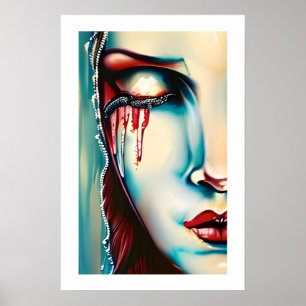 Poster Arte Etéreo Brilhante Mulher