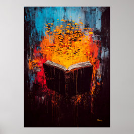 Poster Arte Expressionista Contemporânea Conhecimento Ard