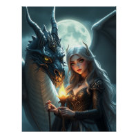 Arte Fantasia do Dragão Místico