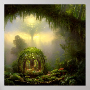 Poster Arte Fantasia do Gazebo da Fada