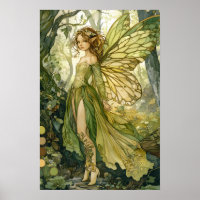 Arte Fantástica de Fada Encantada de Floresta Esme