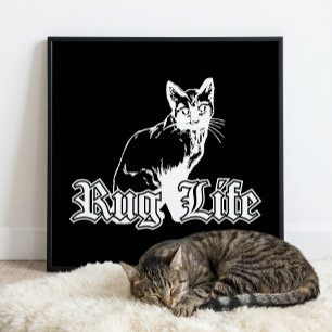 Poster Arte Felina de Paródia de Hip Hop Divertida