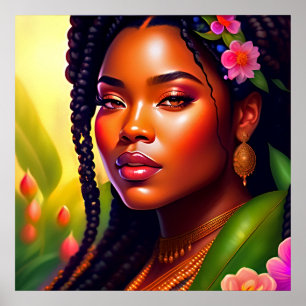 Poster Arte feminina africana