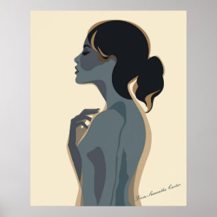 Poster Arte feminina minimalista elegante - Muro de Boho 