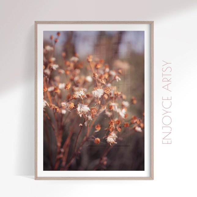 Poster Arte feminina neatral de outono quente (Criador carregado)