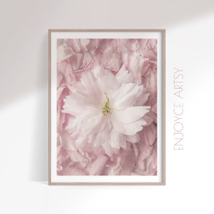 Poster Arte feminina rosa-cereja floresce fotografia