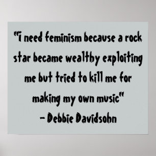 Pôster Arte Feminista - Citações da Madeira - Presentes