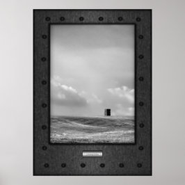 Pôster Arte fina, Contemplação, aço falso rebitado